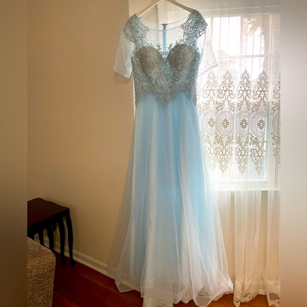 Beautiful blue “aka” Cinderella prom dress